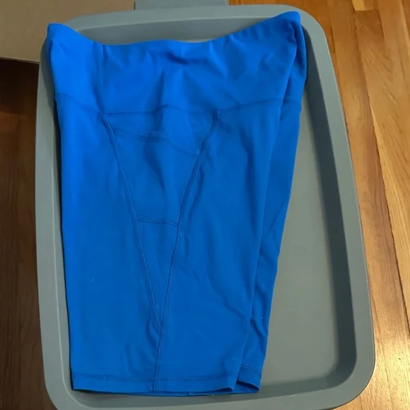 Women's Blue Athletic Shorts - Picture 6 of 6